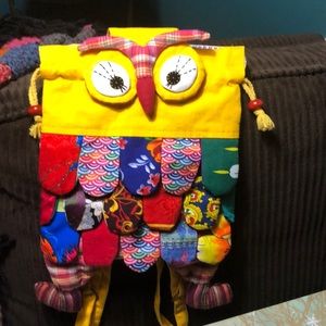 Small adorable owl backpack